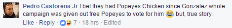 Vicente Gonzalez Popeyes